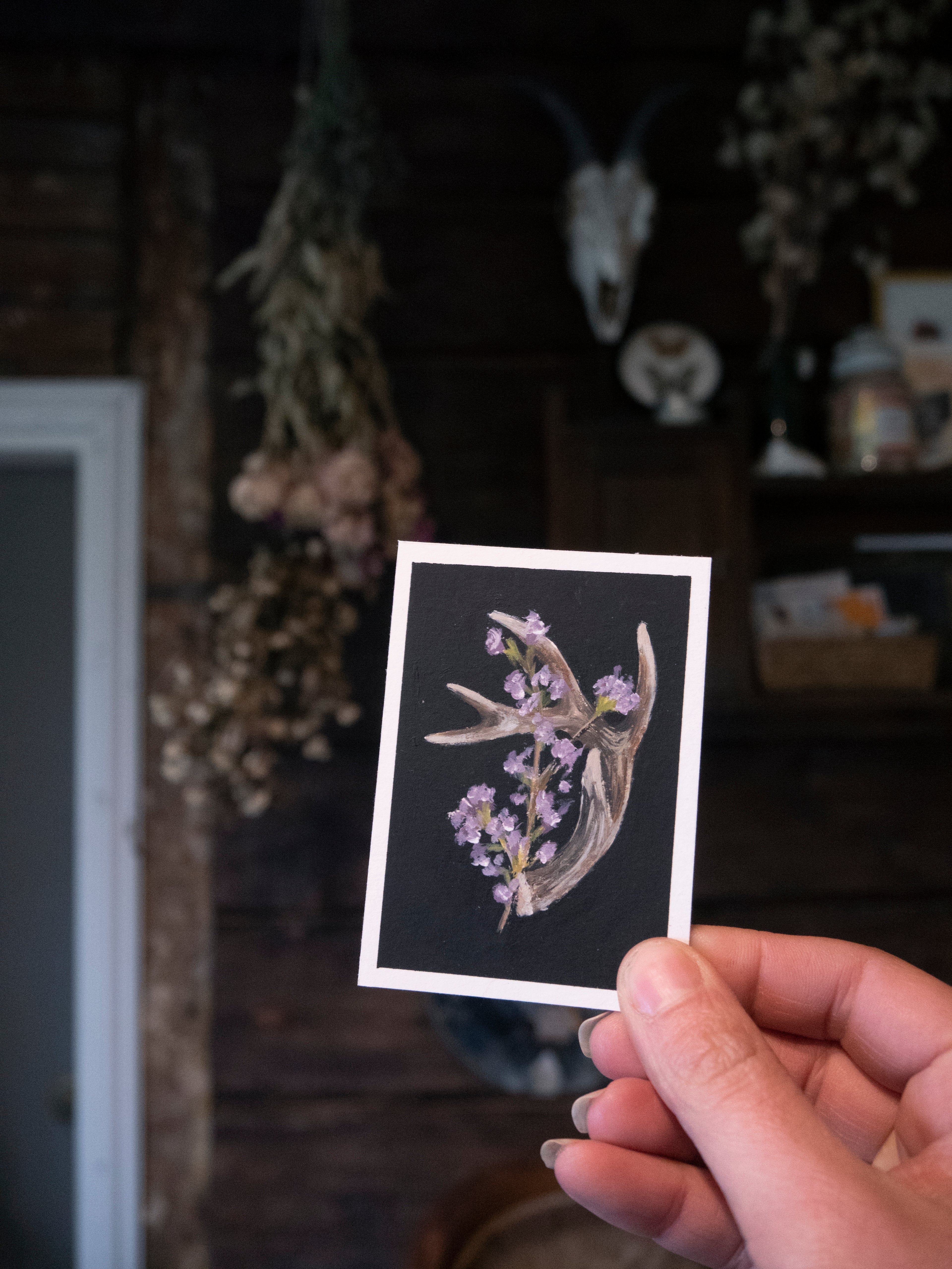 Skulls and bones: Floral antler